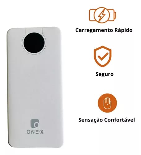 Carregador Portátil ONE.X 10000 mAh com Display Digital – Potência e Praticidade em Qualquer Lugar