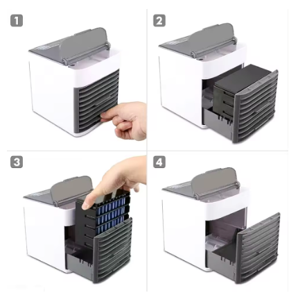 Climatizador de Ar Portátil USB – Refresque Seus Dias com Estilo e Praticidade