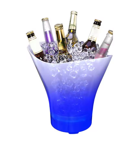 Balde de Gelo com Caixa de Som Bluetooth SOM-0230 – Gelo, Música e Iluminação em um Só Produto