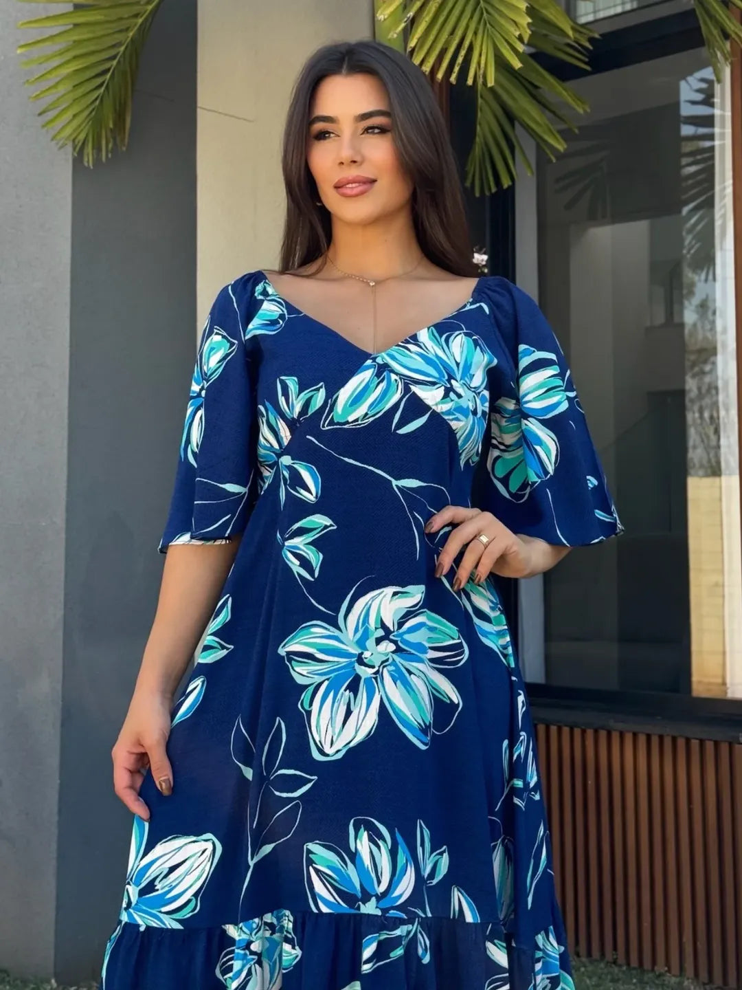 Vestido Jade Feminino - Azul