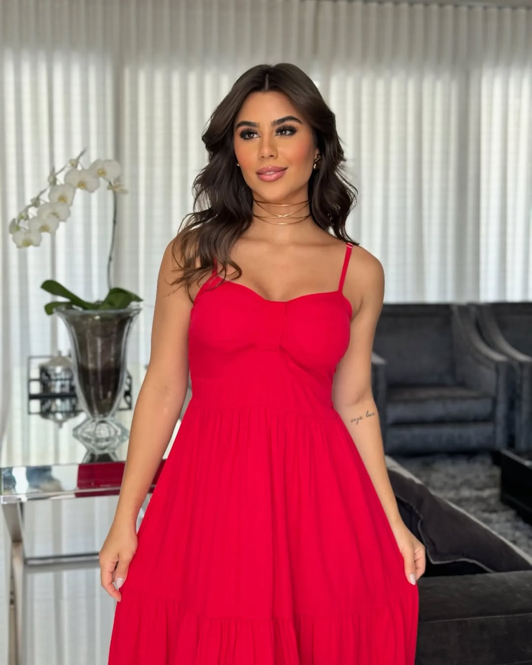 Vestido Mari Feminino - Vermelho