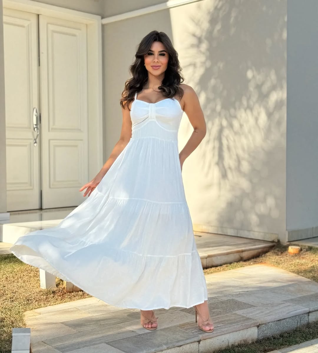 Vestido Mari Feminino - Branco