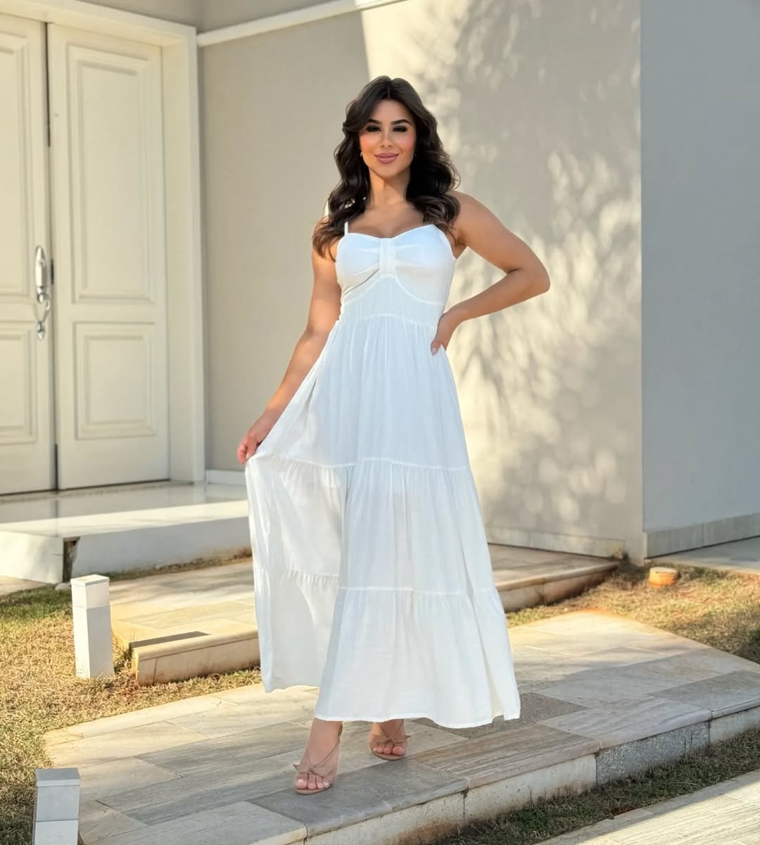 Vestido Mari Feminino - Branco