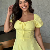 Vestido Olivia Feminino - Amarelo