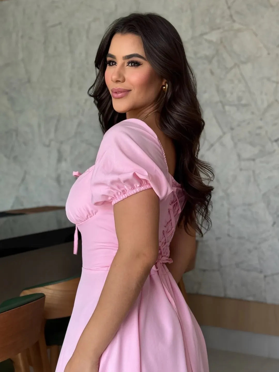 Vestido Olivia Feminino - Rosa