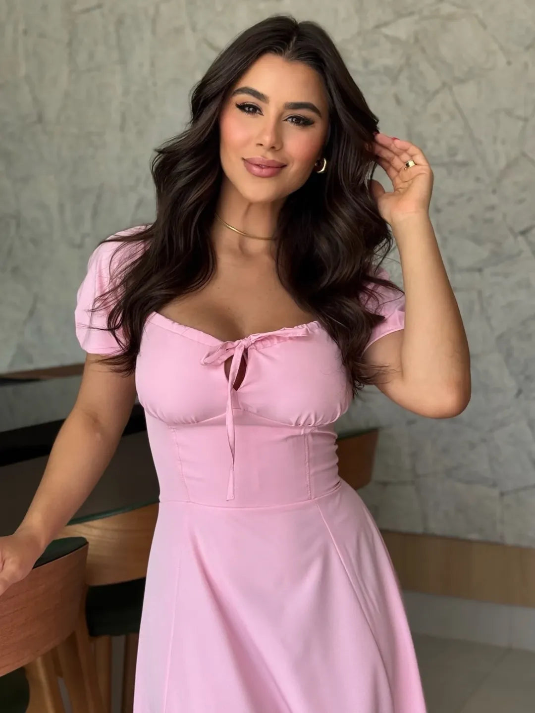 Vestido Olivia Feminino - Rosa