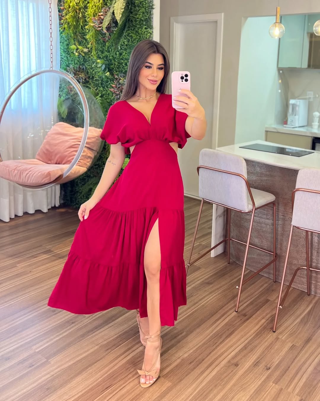 Vestido Íris Feminino - Bordô