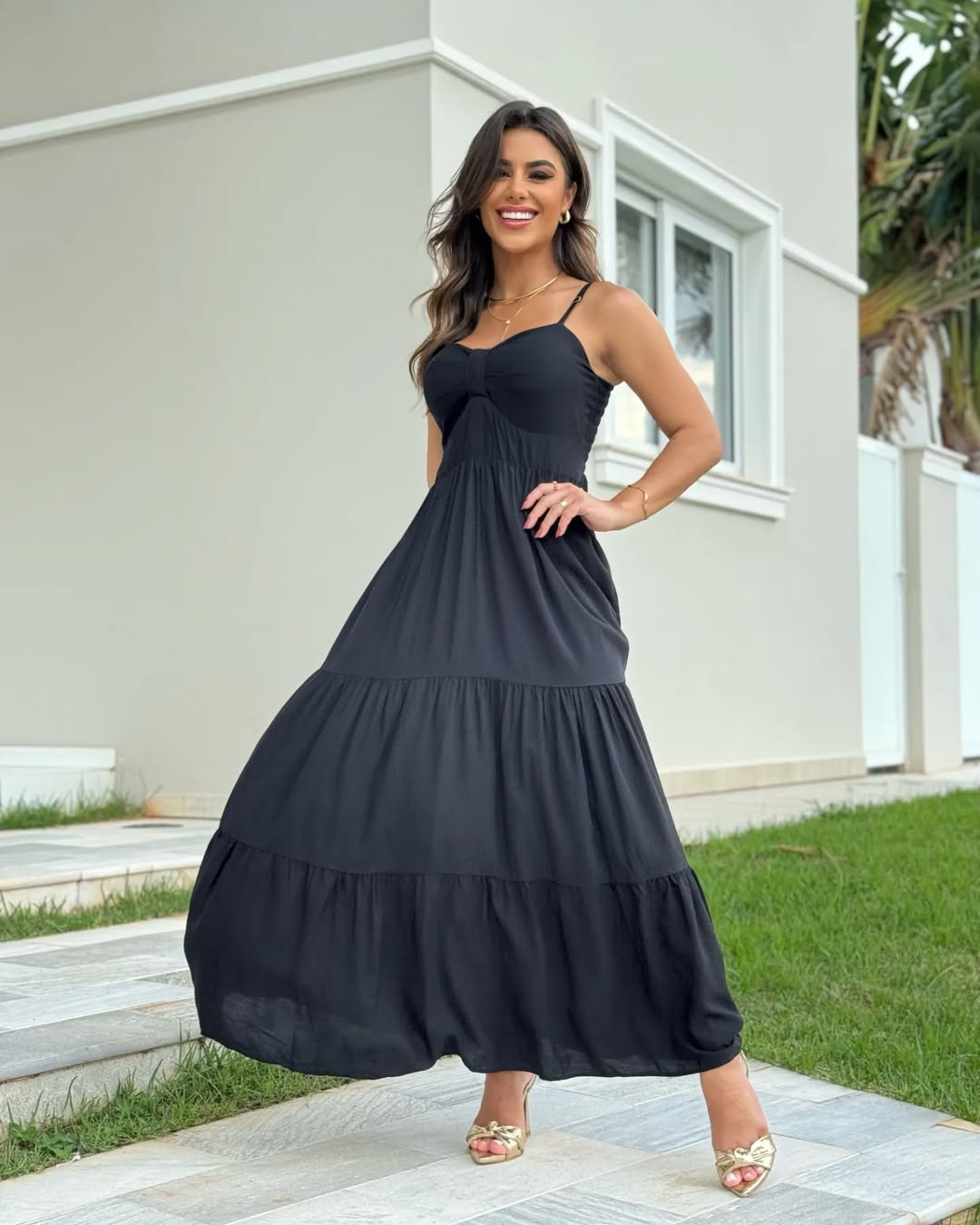 Vestido Mari Feminino - Preto