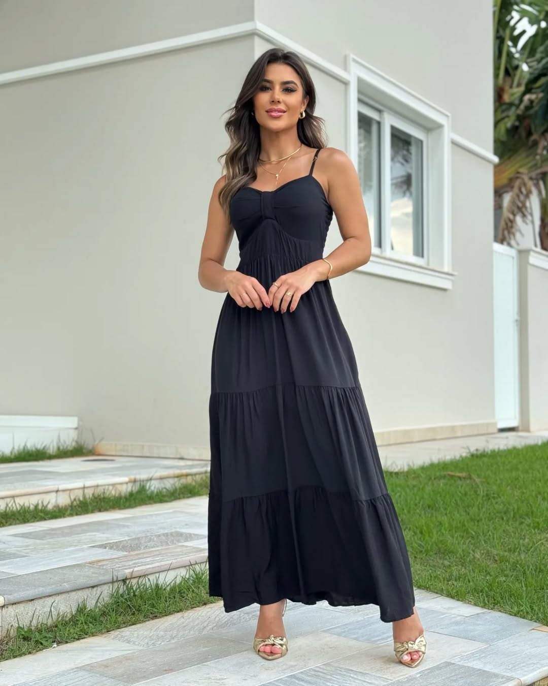 Vestido Mari Feminino - Preto
