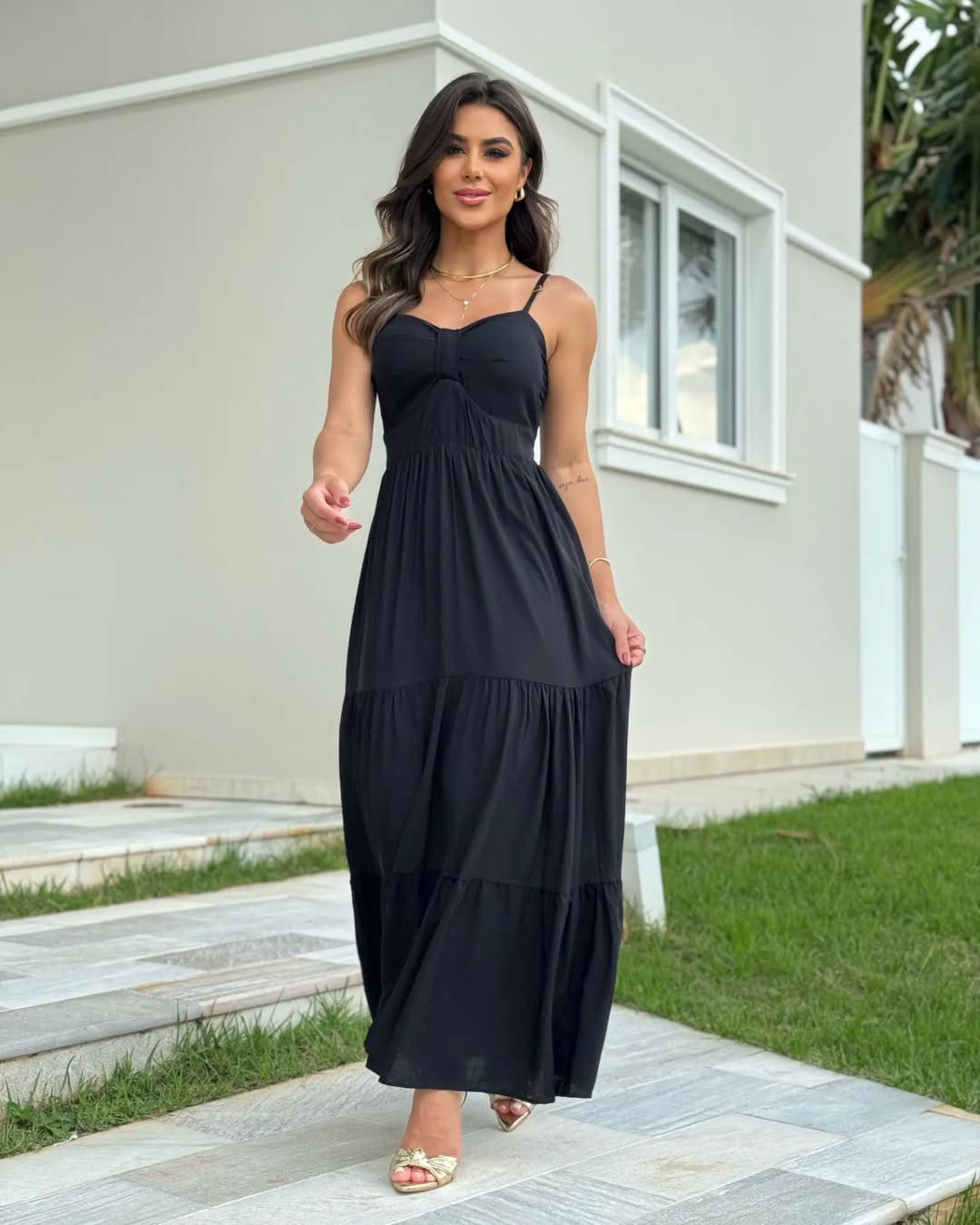 Vestido Mari Feminino - Preto