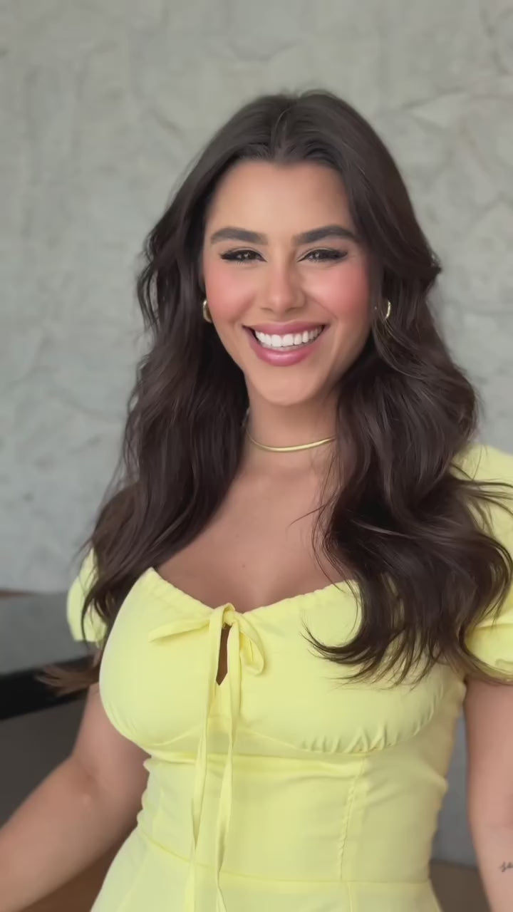 Vestido Olivia Feminino - Amarelo