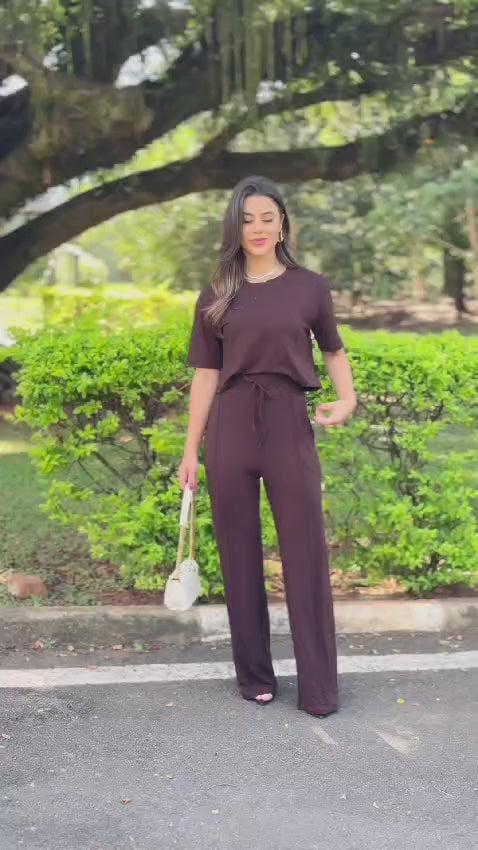 Conjunto Cloe Feminino - Marrom