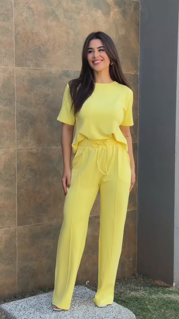 Conjunto Cloe Feminino - Amarelo