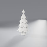 Árvore de Natal Japandi com Tronco e Estrela 15 cm