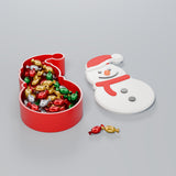 Porta-Doces Boneco de Neve com Tampa
