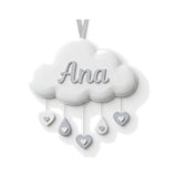 Porta-maternidade Nuvem Chuva de Amor com nome