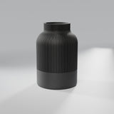 Vaso Decorativo Japandi Canelado 12 cm