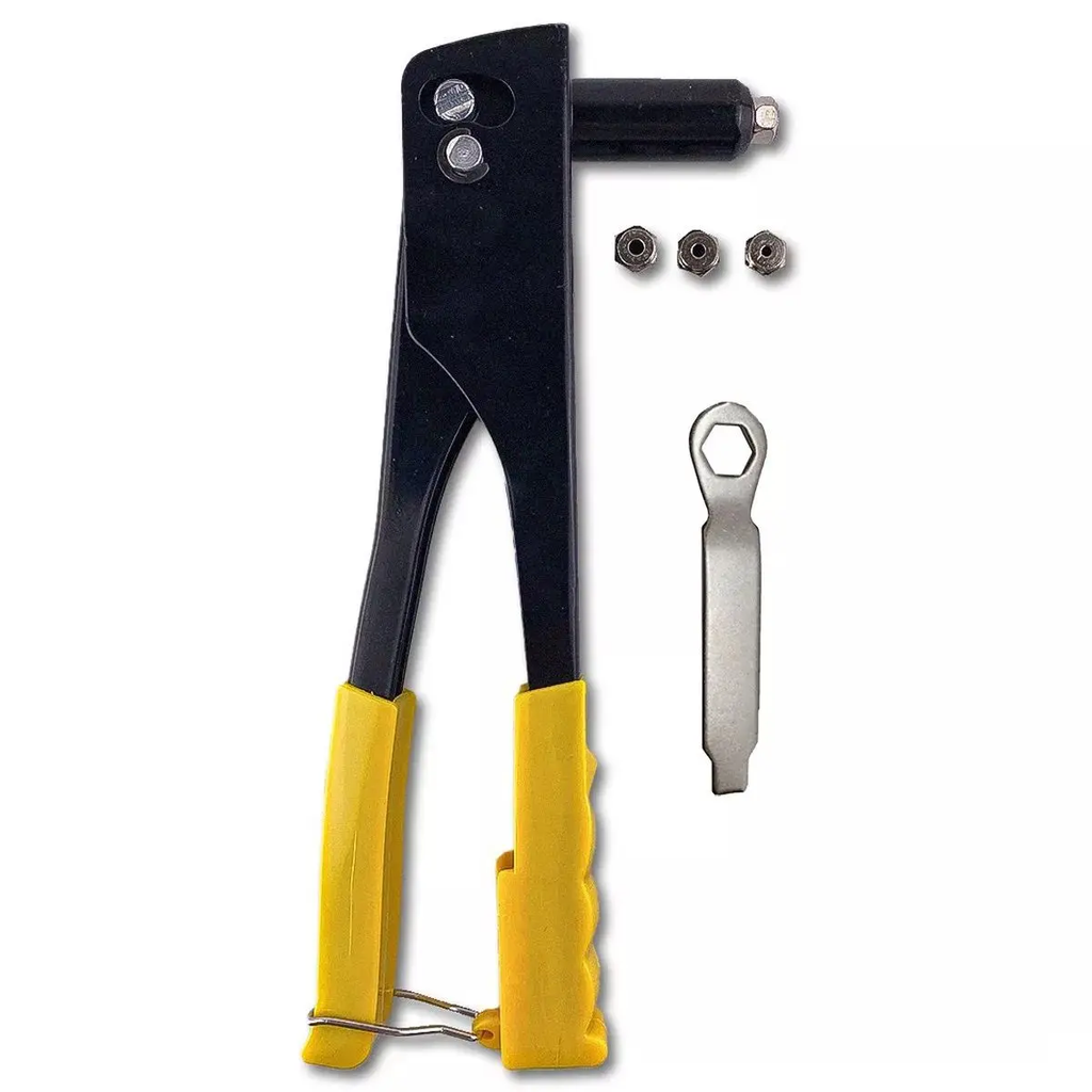 Alicate Rebitador Manual 9,5" com 4 Pontas AR 0102 – Fixação Profissional com Conforto e Alta Performance