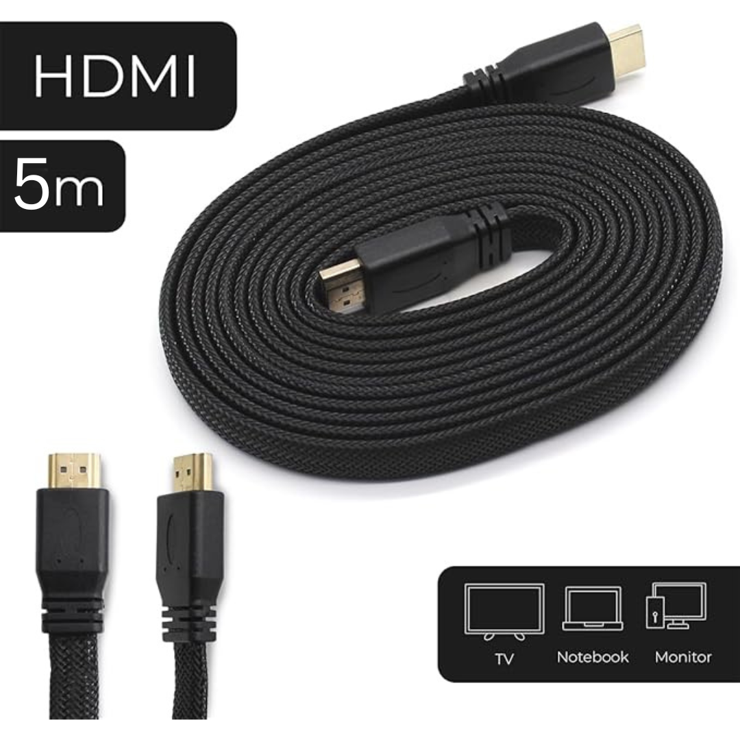Cabo HDMI 2.0 4K 3D FullHD 5 Metros - YZTOP – Alta Definição em Cada Detalhe