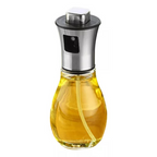 Spray Pulverizador de Azeite e Vinagre 200ml em Vidro e Inox – Precisão, Estilo e Saúde na Cozinha