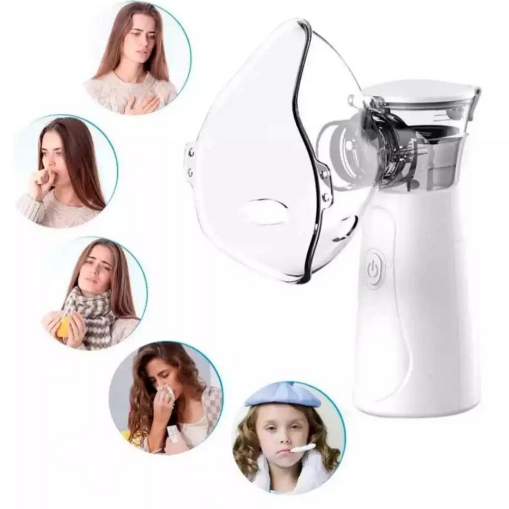 Nebulizador Portátil Recarregável – Alívio Respiratório com Praticidade e Conforto