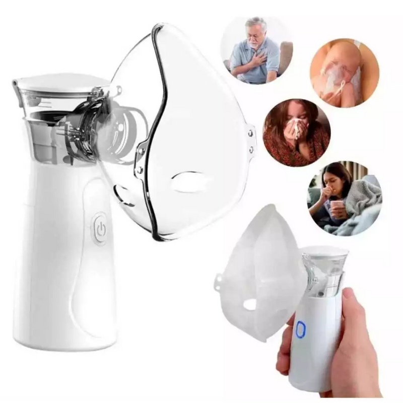 Nebulizador Portátil Recarregável – Silencioso, Eficiente e Perfeito para Toda a Família