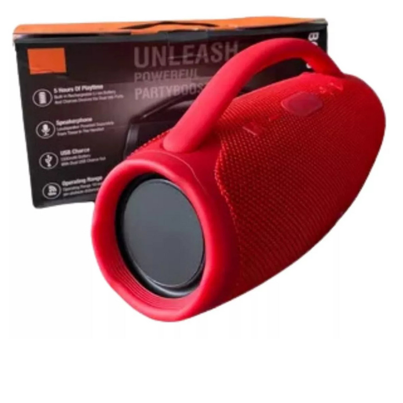 Caixa de Som Boom 3 Bluetooth Vermelho – Potência, Conectividade e Liberdade Musical