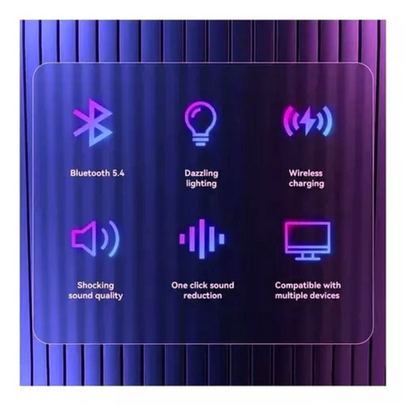 Caixa de Som Bluetooth 50W  Preto – Karaokê com Carregador por Indução em Um Só Produto