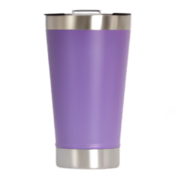 Copo Térmico Inox 473ml com Tampa e Abridor Violeta – Estilo, Praticidade e Temperatura na Medida Certa