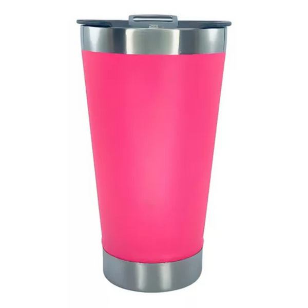 Copo Térmico Inox 473ml com Tampa e Abridor Pink – Estilo, Praticidade e Temperatura na Medida Certa