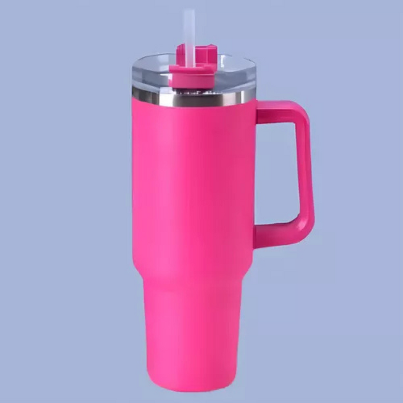 Copo Térmico Quencher 1200ml com Alça e Canudo Pink – Bebidas Sempre na Temperatura Perfeita, Onde Você Estiver