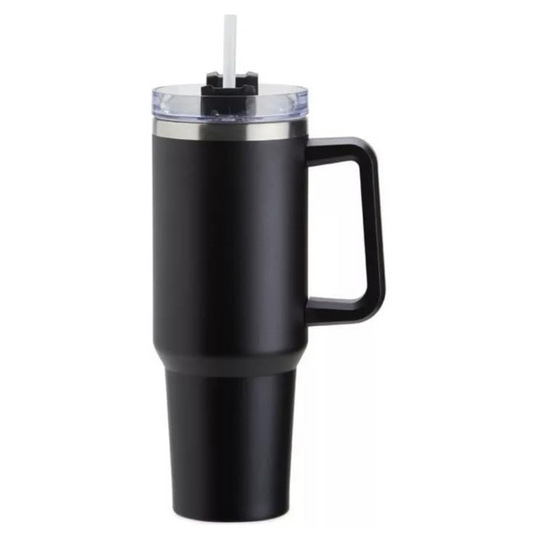 Copo Térmico Quencher 1200ml com Alça e Canudo Preto – Bebidas Sempre na Temperatura Perfeita, Onde Você Estiver