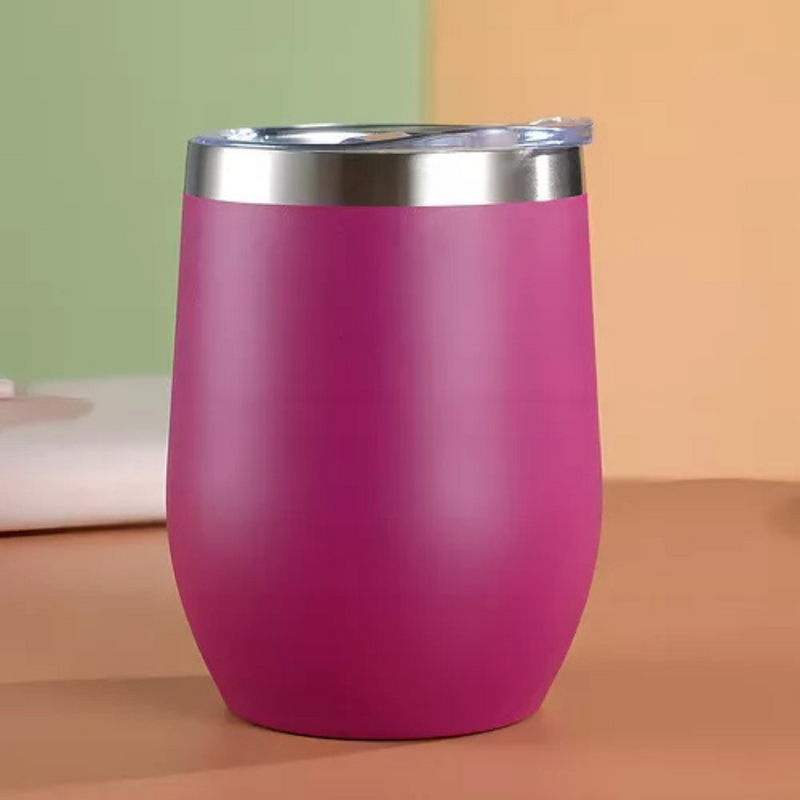 Copo Cuia Térmico Inox com Tampa Antivazamento 360ml – Roxo