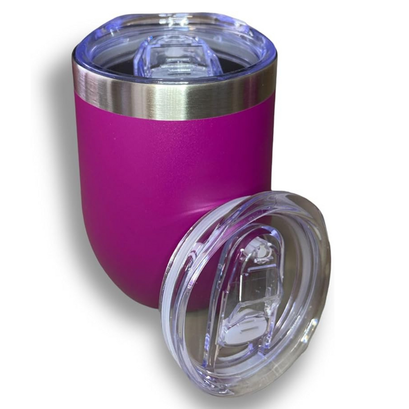 Copo Cuia Térmico Inox com Tampa Antivazamento 360ml – Roxo
