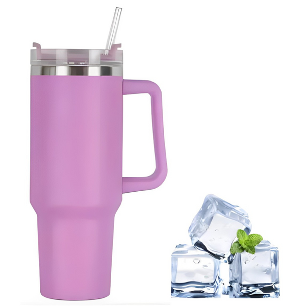 Copo Térmico Quencher 1200ml com Alça e Canudo Lilás – Bebidas Sempre na Temperatura Perfeita, Onde Você Estiver