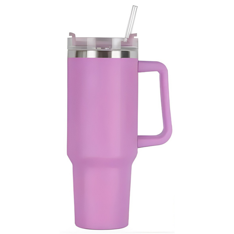 Copo Térmico Quencher 1200ml com Alça e Canudo Lilás – Bebidas Sempre na Temperatura Perfeita, Onde Você Estiver