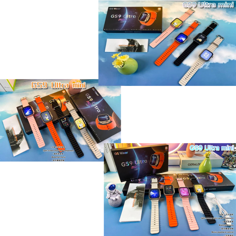 Smartwatch GS9 Ultra Mini 41mm – Branco com 2 Pulseiras Exclusivas