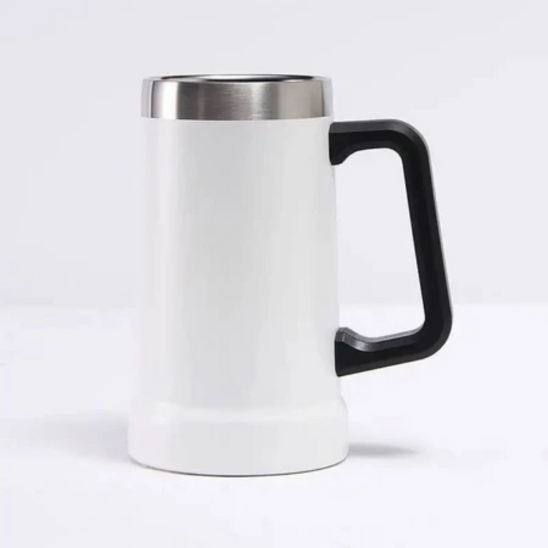 Caneca Térmica Inox de Cerveja 709ml – Branco