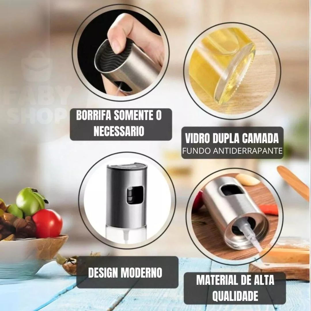 Spray Pulverizador de Azeite e Vinagre 100ml – Mais Sabor, Menos Excesso