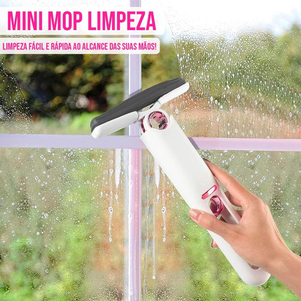 Mini Mop Auto-Squeeze Multifuncional BBG-70100 – Praticidade e Eficiência na Palma da Mão
