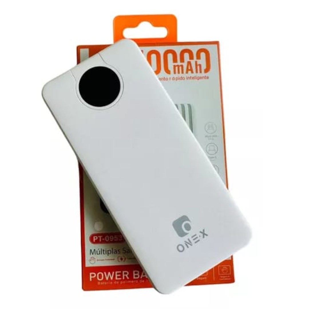 Carregador Portátil ONE.X 10000 mAh com Display Digital – Potência e Praticidade em Qualquer Lugar