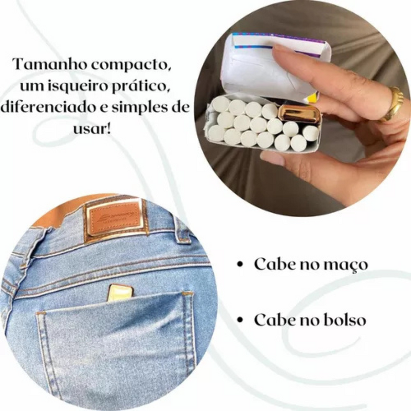 Isqueiro Elétrico com Cabo USB – Sofisticação e Eficiência na Palma da Sua Mão