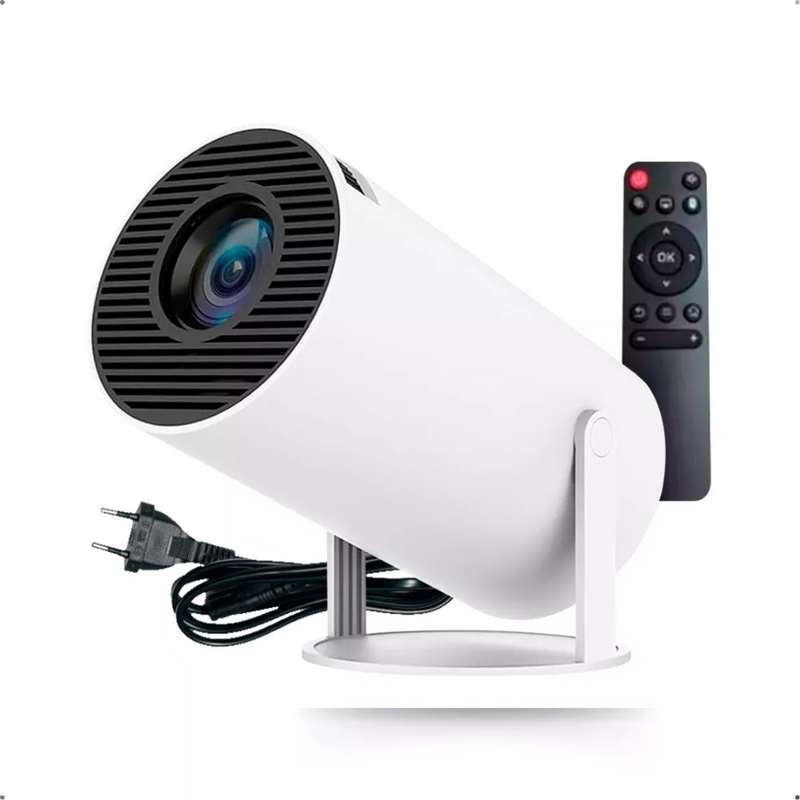 Projetor Portátil HY300 Smart Android 11.0 – Imagem HD e Conectividade Completa