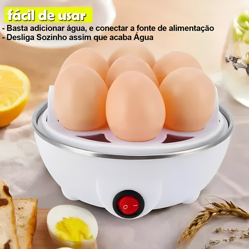 Cozedor de Ovos Elétrico à Vapor Multifuncional 110V – Compacto, Rápido e Cheio de Possibilidades
