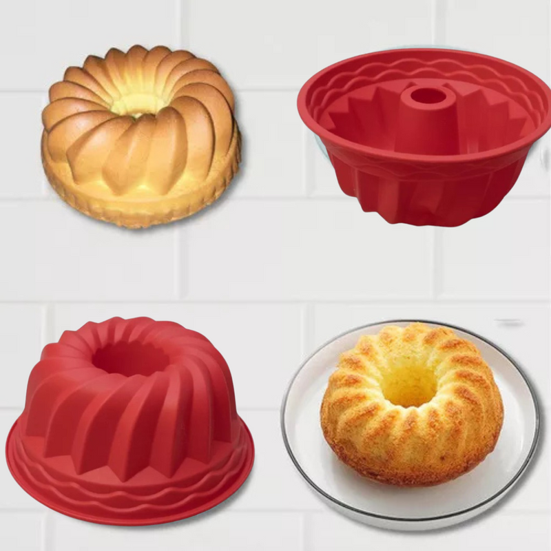 Forma de Silicone Air c/ Furo 23x10cm – Cozinhe com Estilo, Praticidade e Perfeição