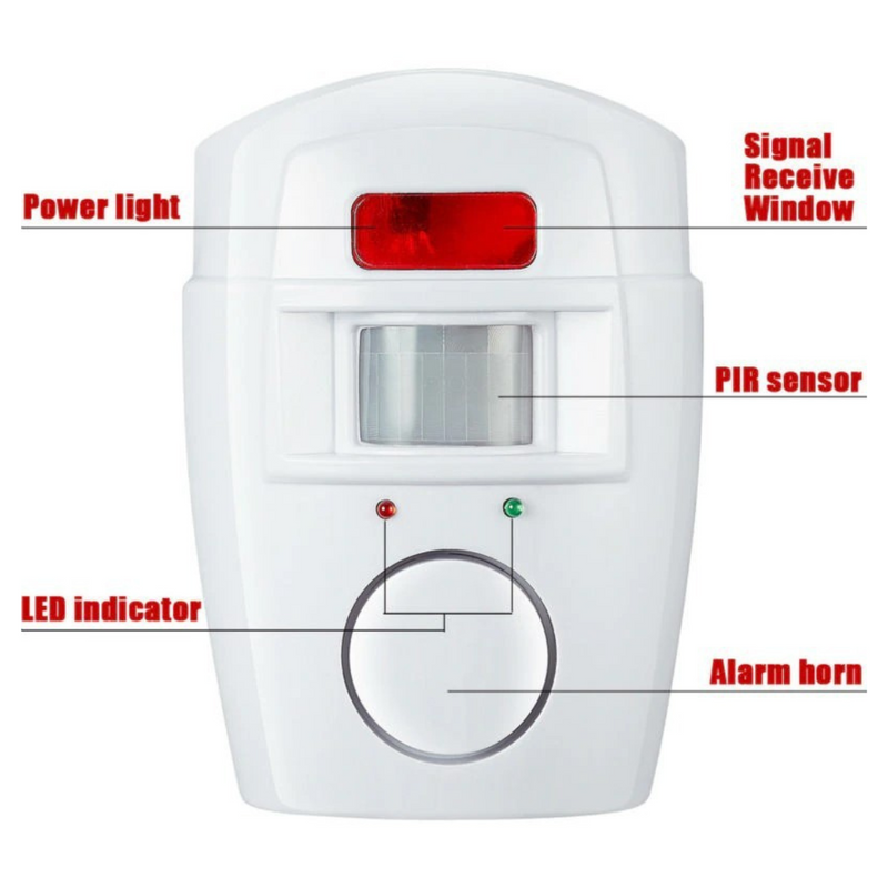 Kit Sensor Alarme Sem Fio com 2 Controles – Segurança Inteligente, Prática e Eficiente
