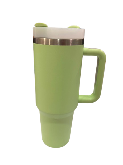 Copo Térmico Quencher 1200ml com Alça e Canudo Verde Claro – Bebidas Sempre na Temperatura Perfeita, Onde Você Estiver