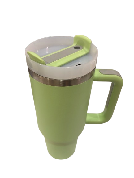 Copo Térmico Quencher 1200ml com Alça e Canudo Verde Claro – Bebidas Sempre na Temperatura Perfeita, Onde Você Estiver