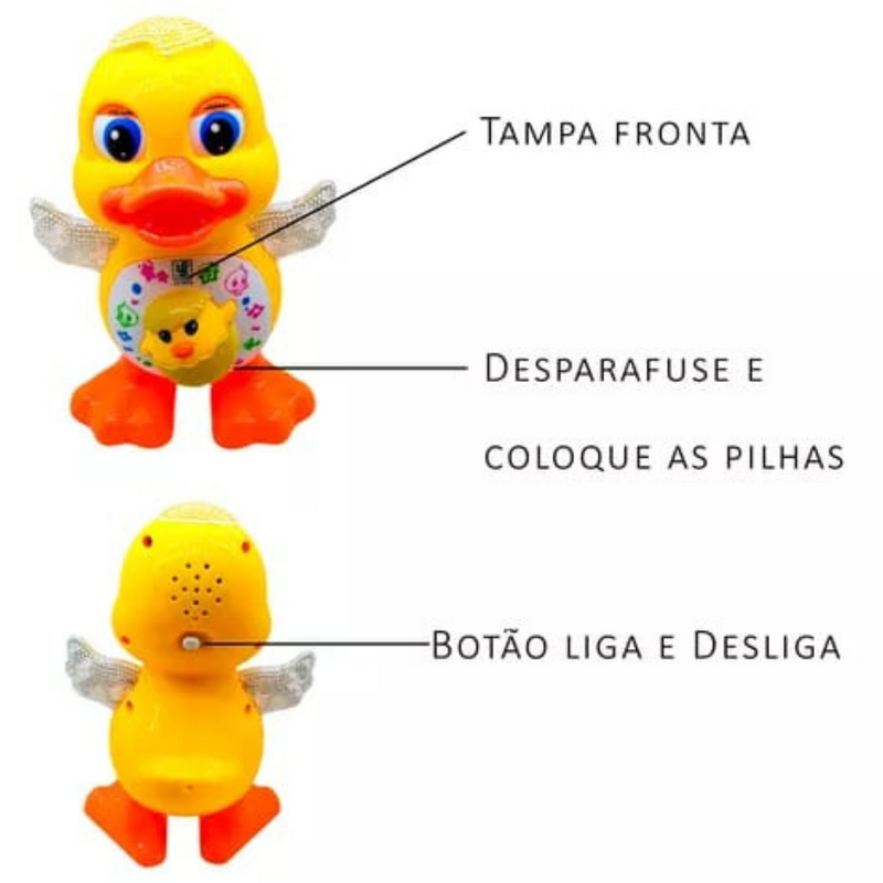 Pato Dançarino Musical com Luzes e Som – Diversão Que Mexe com a Imaginação