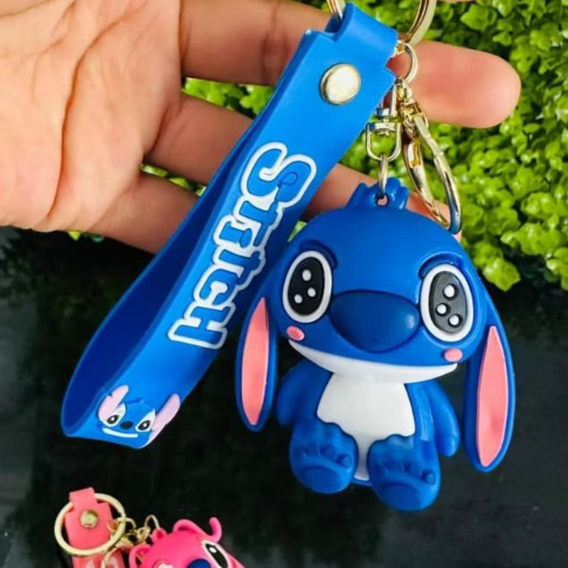 Chaveiro Pingente Animação Premium Emborrachado Kids – Azul